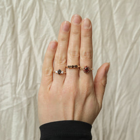 Liv Smoky duo ring | 9K